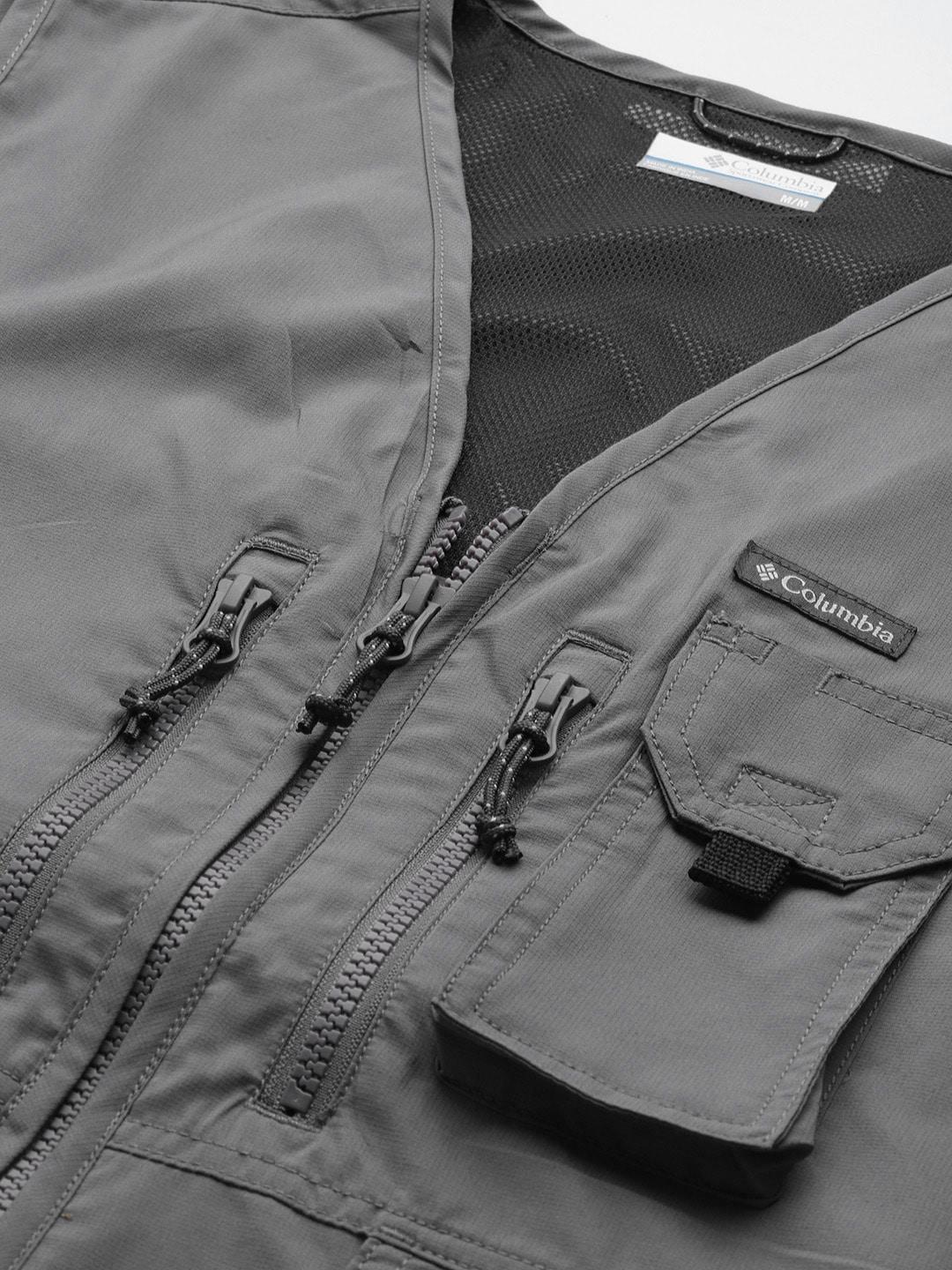 Columbia Men Grey Silver Ridge Utility Vest