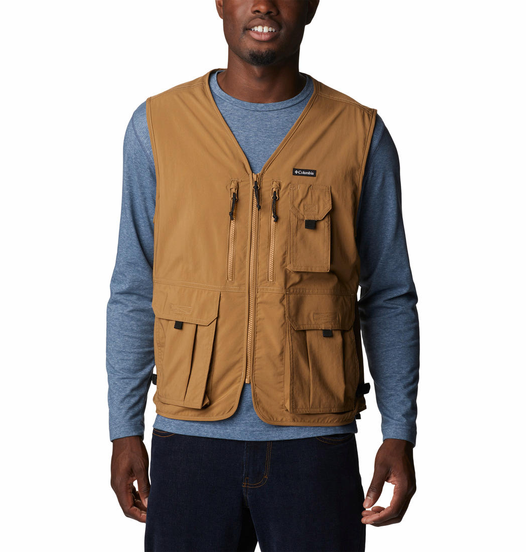 Columbia Men Brown Silver Ridge Utility Vest