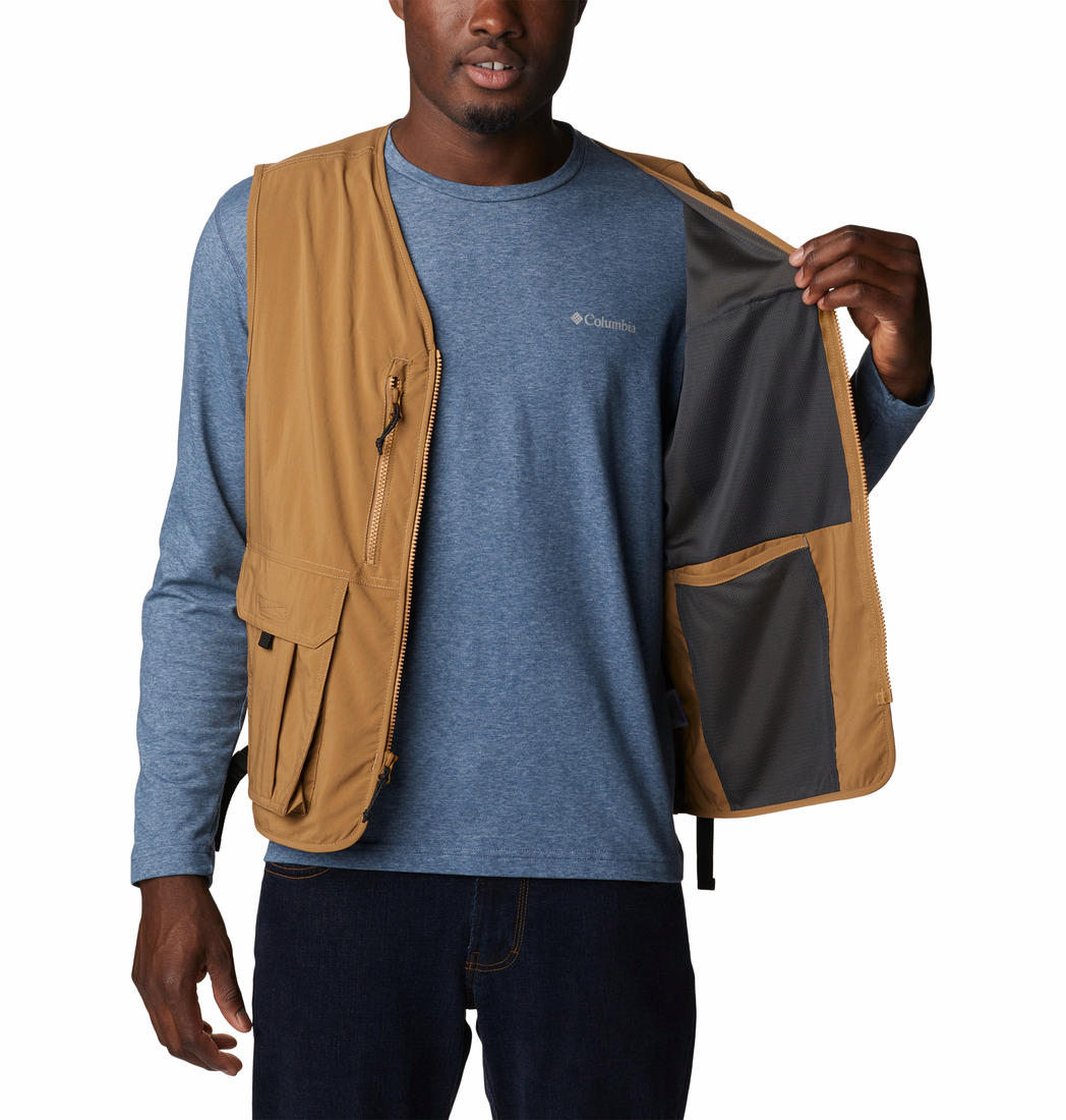 Columbia Men Brown Silver Ridge Utility Vest