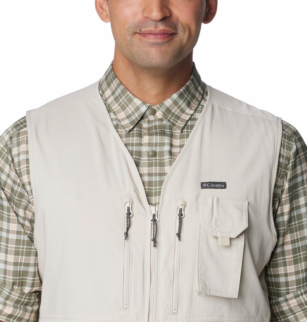 Columbia Men Beige Columbia Men Silver Ridge Utility Vest