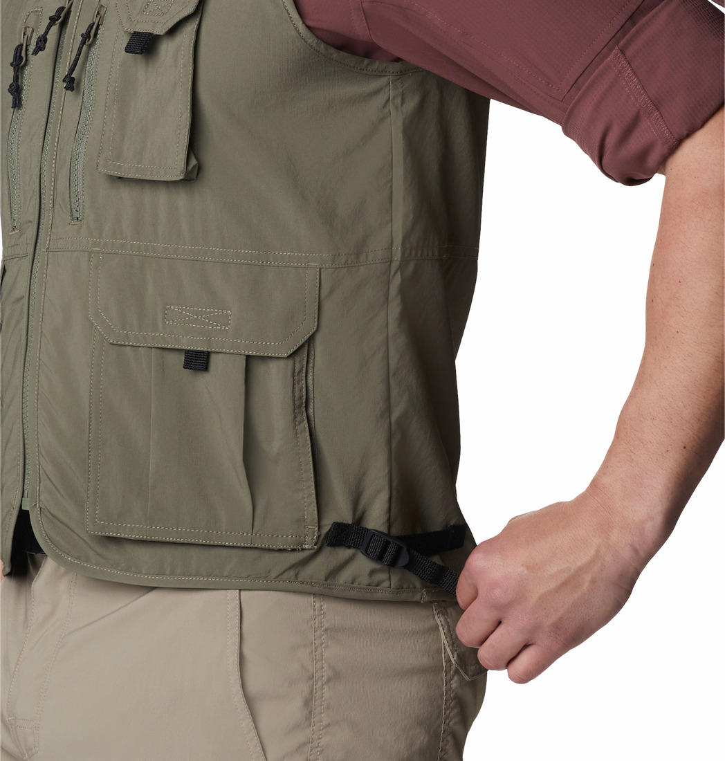 Columbia Men Olive Silver Ridge Utility Vest