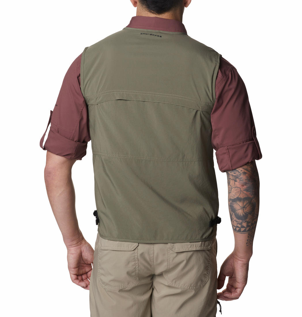Columbia Men Olive Silver Ridge Utility Vest