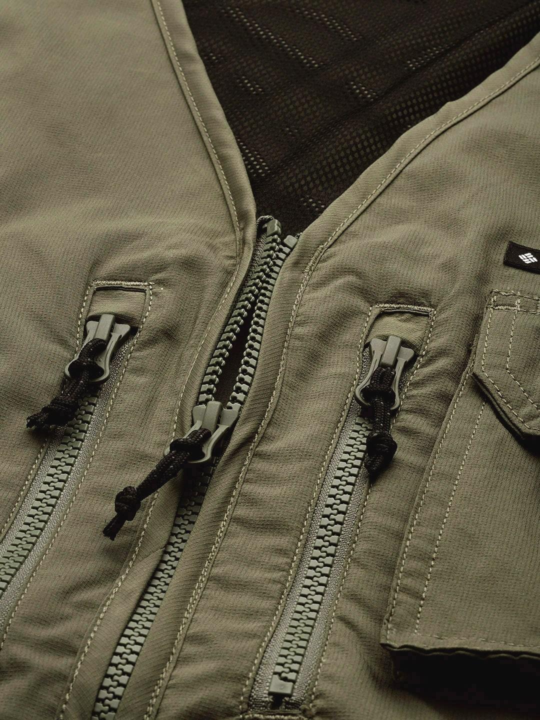 Columbia Men Olive Silver Ridge Utility Vest