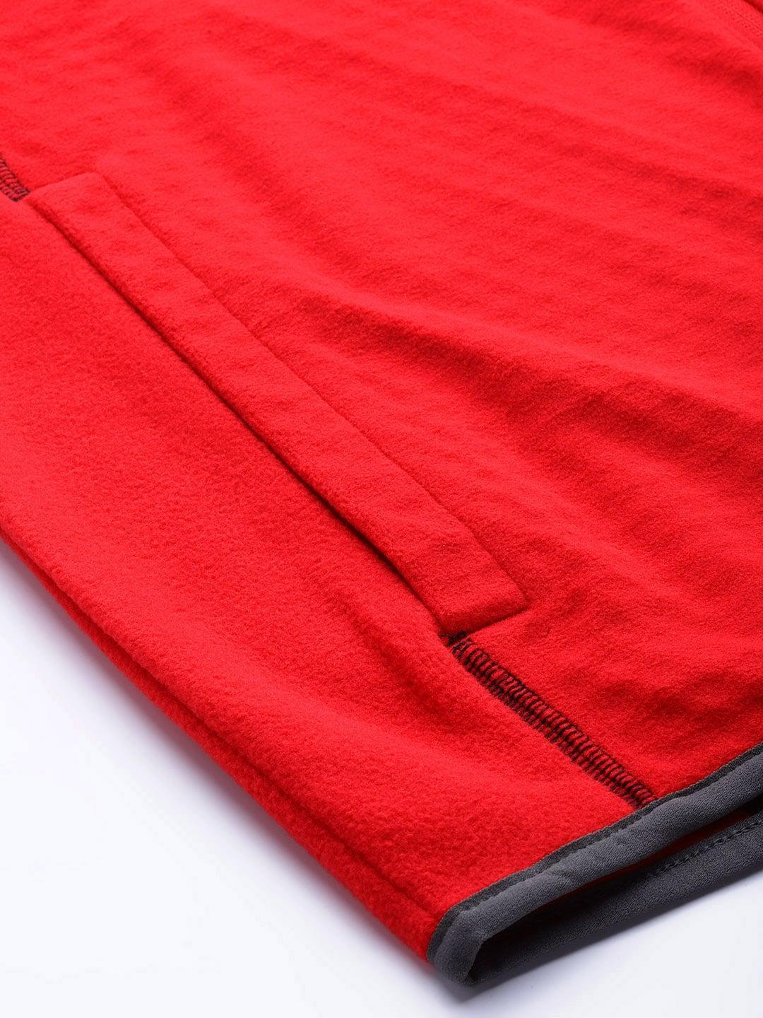 Columbia Men Red M Outdoor Tracks Full Zip Fleece Jacket
