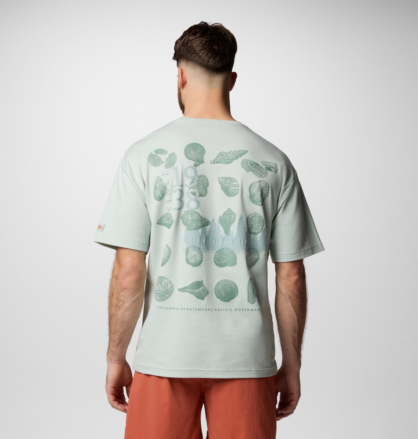 Columbia Mens Green UPF 50 CSC Heritage Graphic Tshirt
