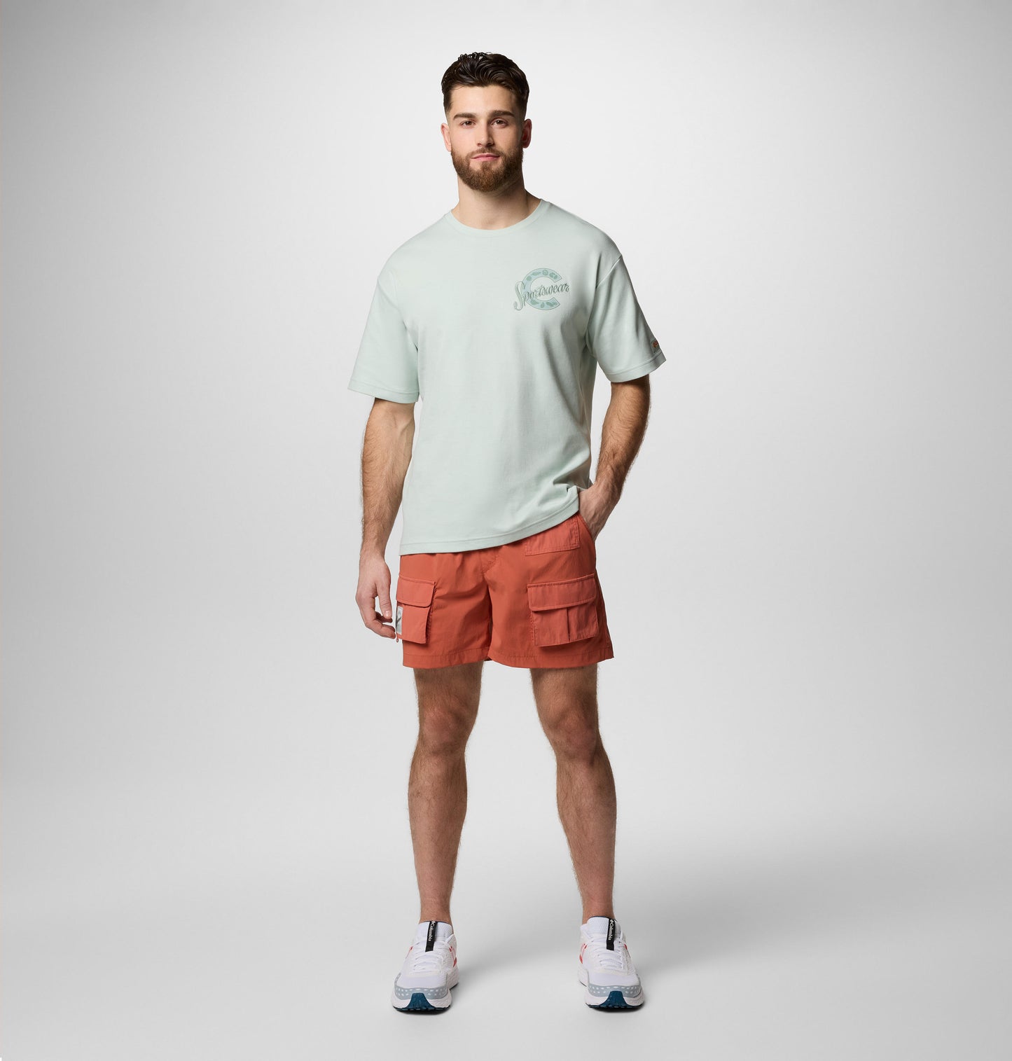 Columbia Mens Green UPF 50 CSC Heritage Graphic Tshirt