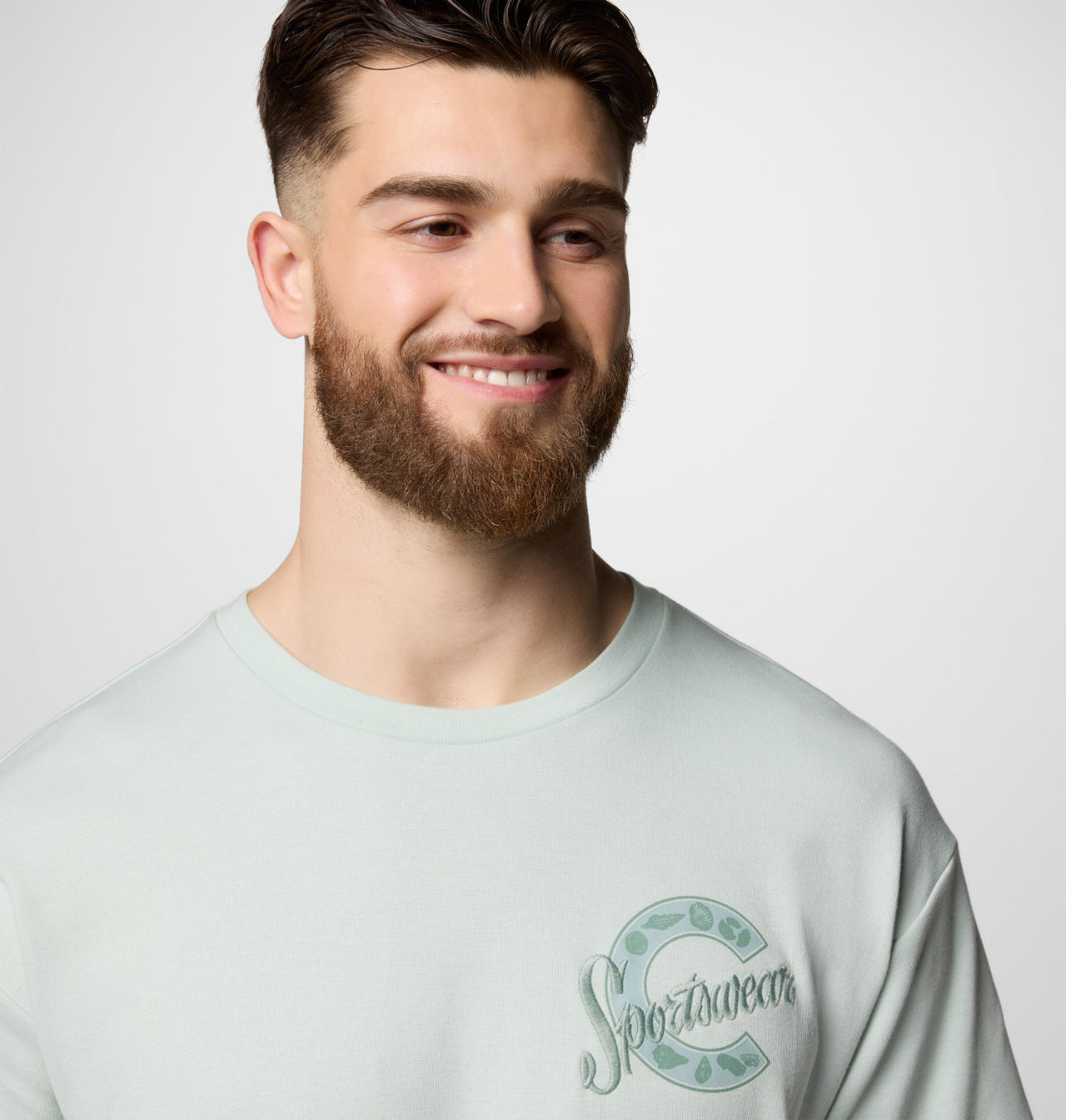 Columbia Mens Green UPF 50 CSC Heritage Graphic Tshirt