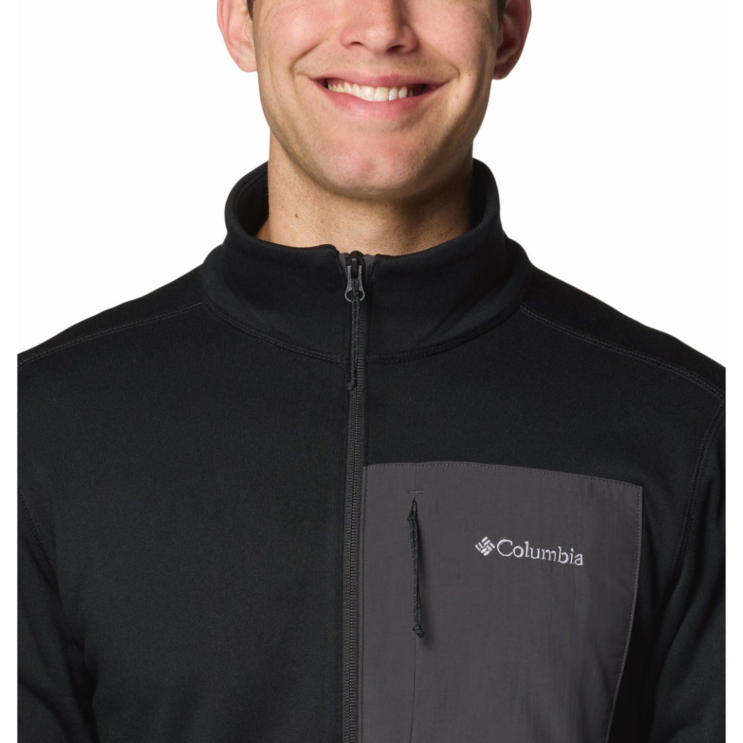 Columbia Men Black Columbia Hike Full Zip II