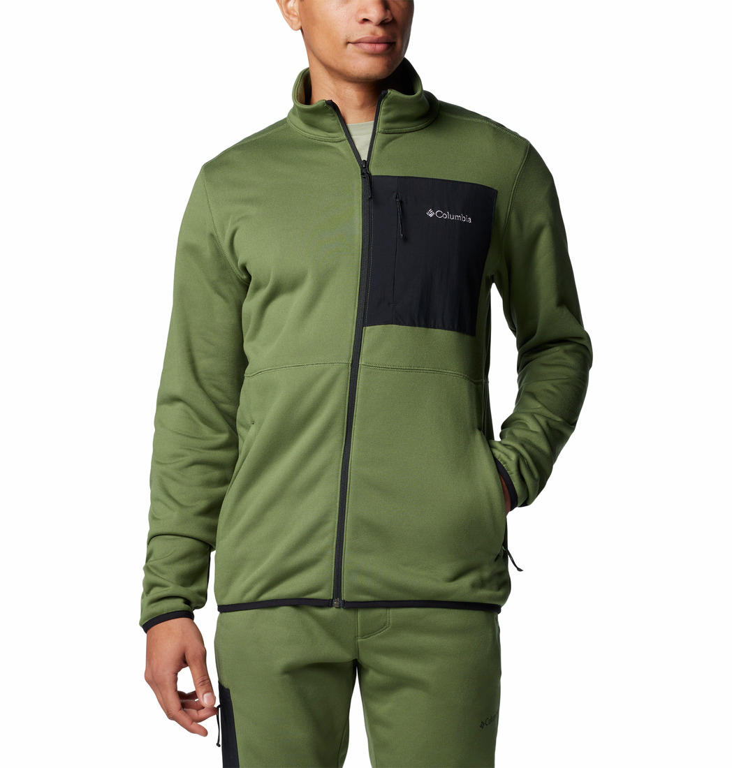 Columbia Men Green Columbia Hike Full Zip II