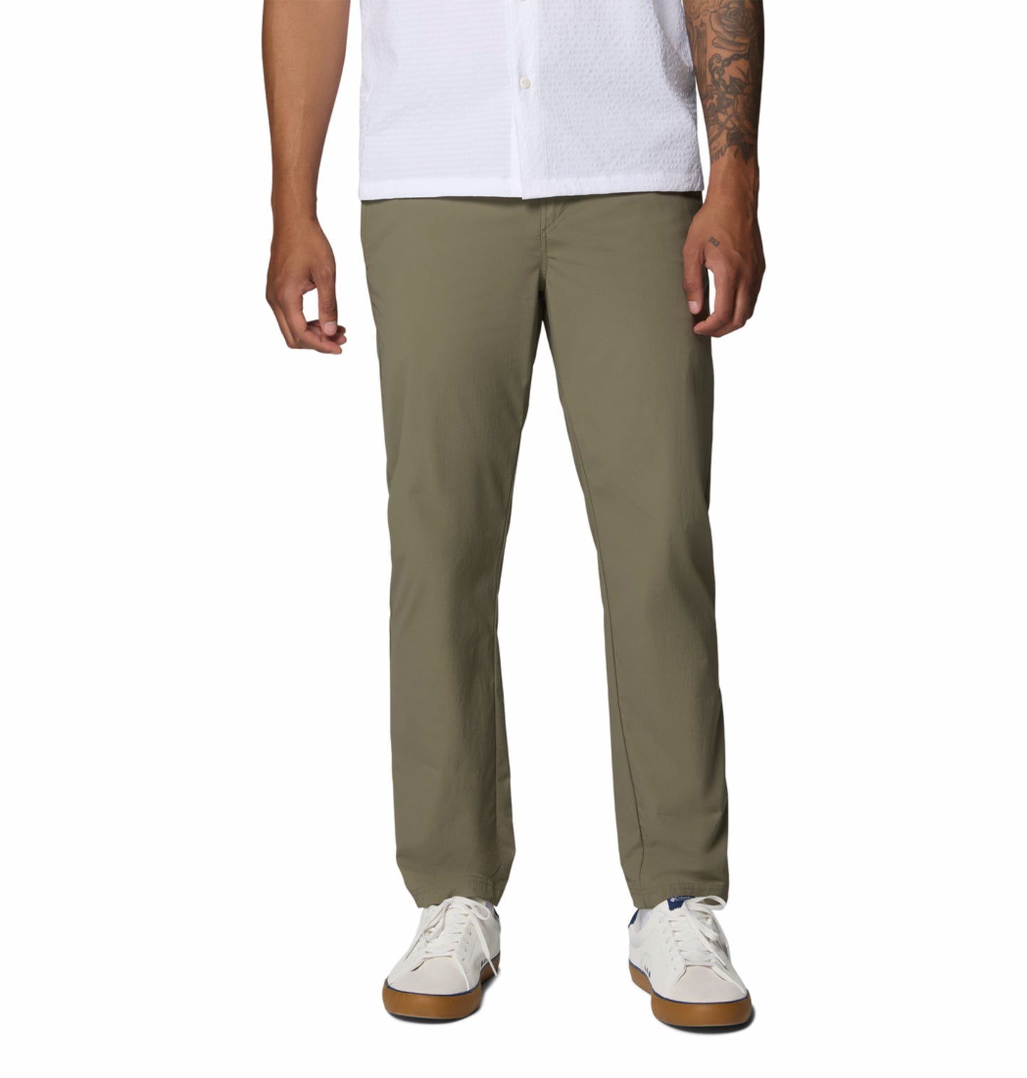 Columbia Men’s Olive Green Omni-Freeze ROC Lite Chino Pant for Cooling Comfort