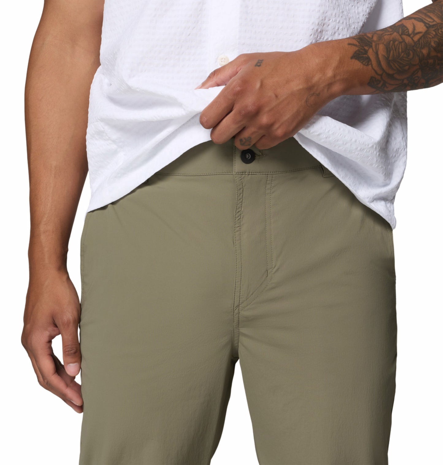 Columbia Men’s Olive Green Omni-Freeze ROC Lite Chino Pant for Cooling Comfort