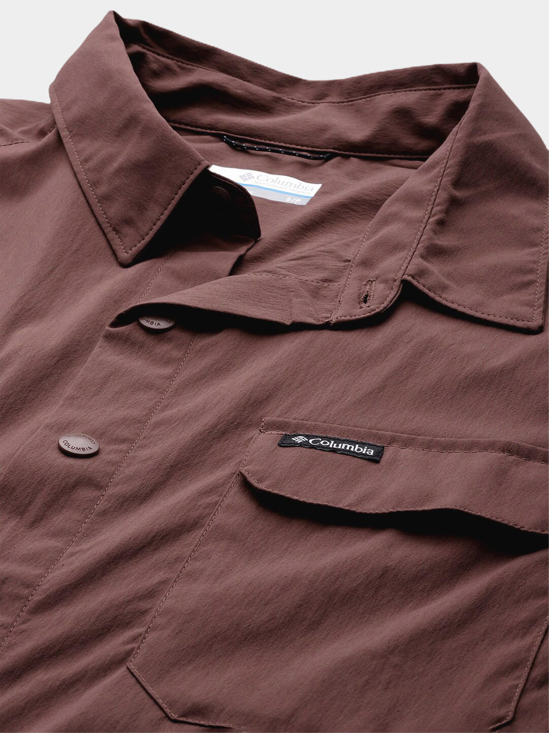 Columbia Men Brown Canyon Gate Utility Short Sleeve