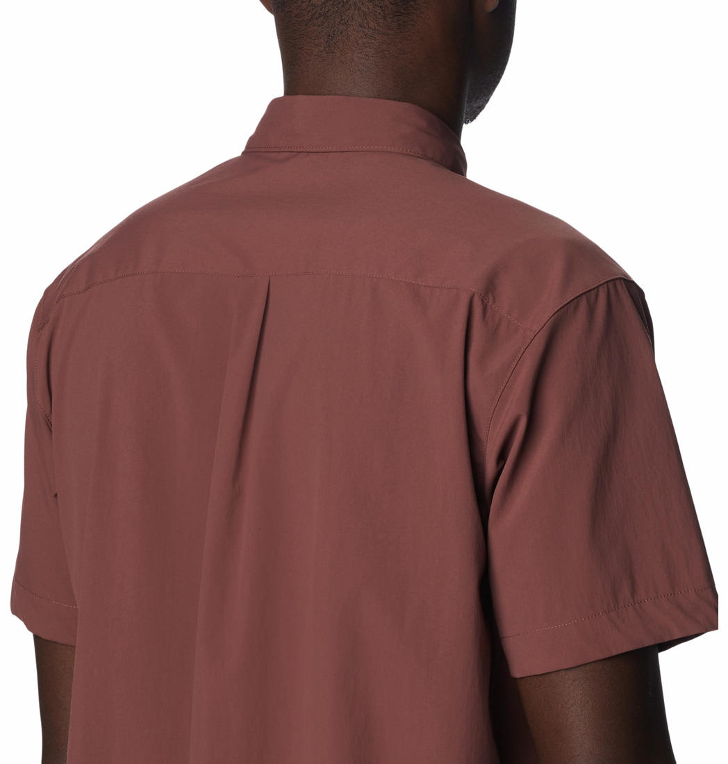 Columbia Men Brown Canyon Gate Utility Short Sleeve