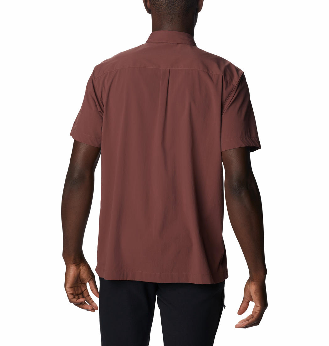 Columbia Men Brown Canyon Gate Utility Short Sleeve