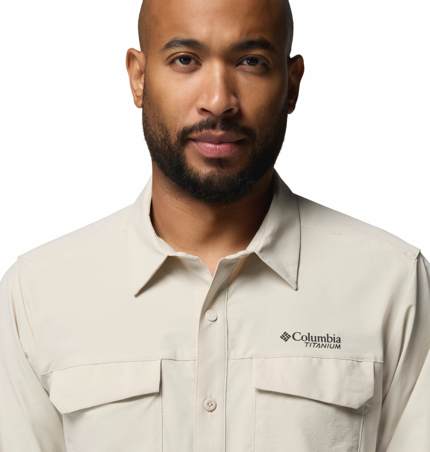 Columbia Men’s Beige Omni-Shade Silver Ridge Elite Long Sleeve Shirt