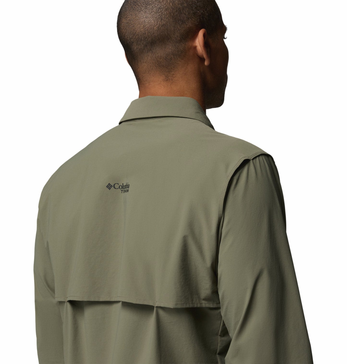 Columbia Men's Silver Ridge Elite Long Sleeve Shirt in Olive Green