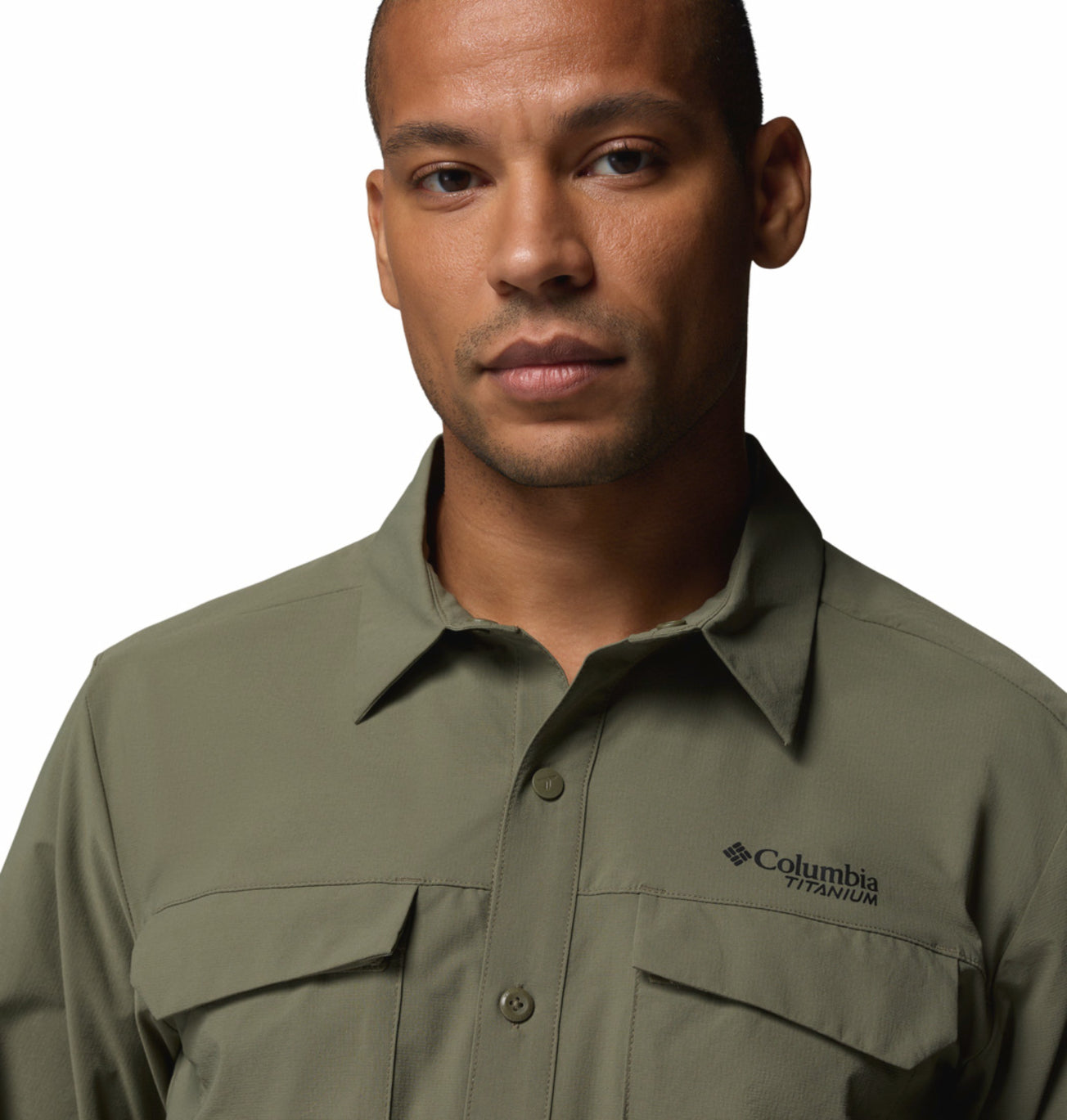 Columbia Men's Silver Ridge Elite Long Sleeve Shirt in Olive Green