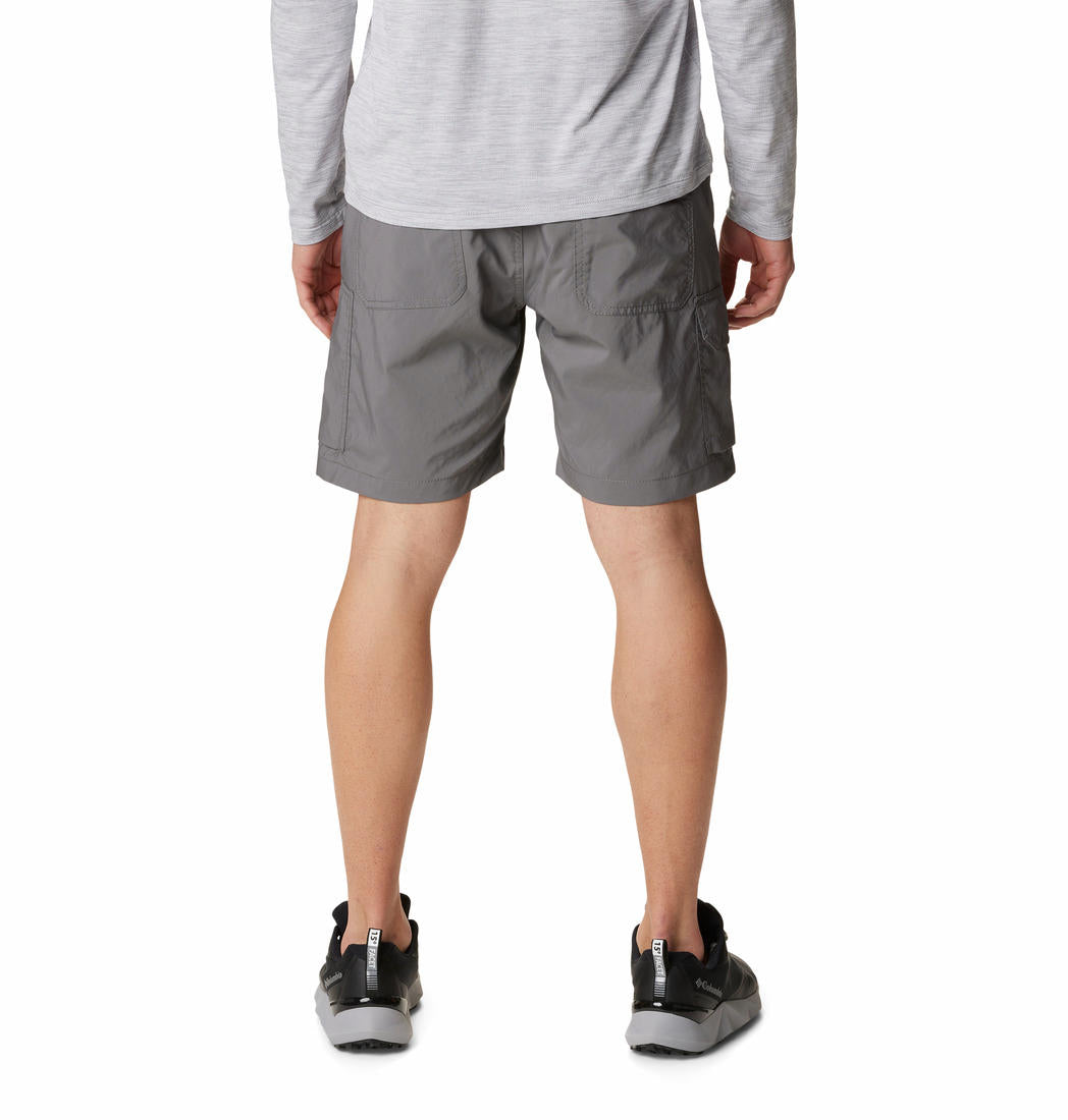 Columbia Men Grey Silver Ridge Utility Cargo Short (Sun Protection)