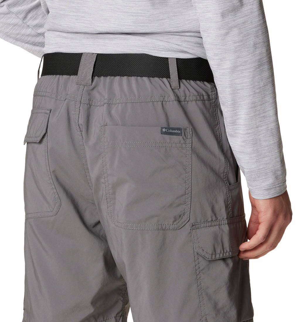 Columbia Men Grey Silver Ridge Utility Cargo Short (Sun Protection)