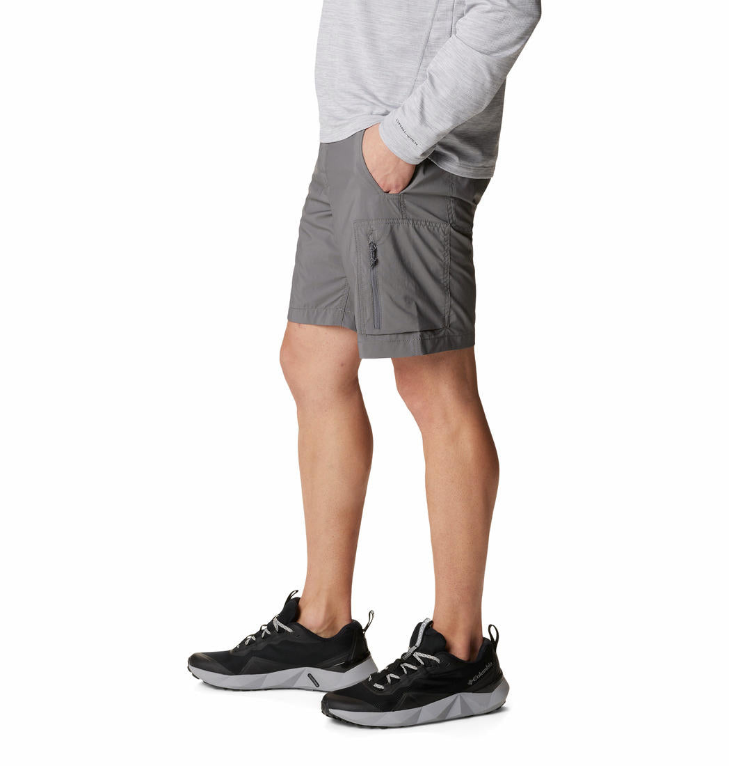 Columbia Men Grey Silver Ridge Utility Cargo Short (Sun Protection)