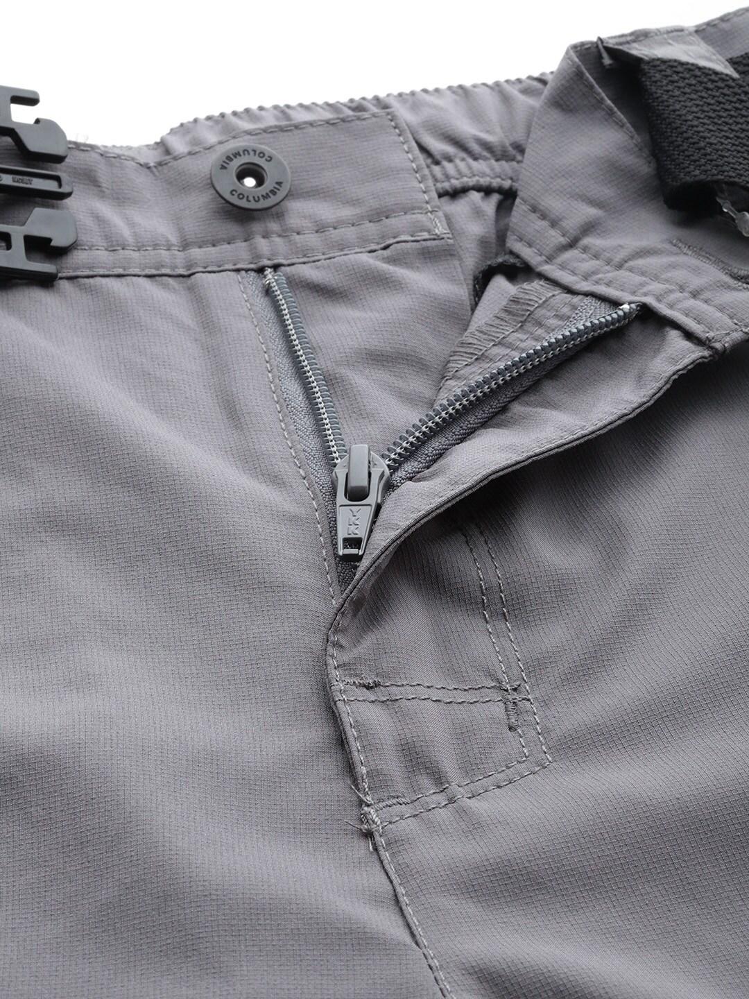 Columbia Men Grey Silver Ridge Utility Cargo Short (Sun Protection)