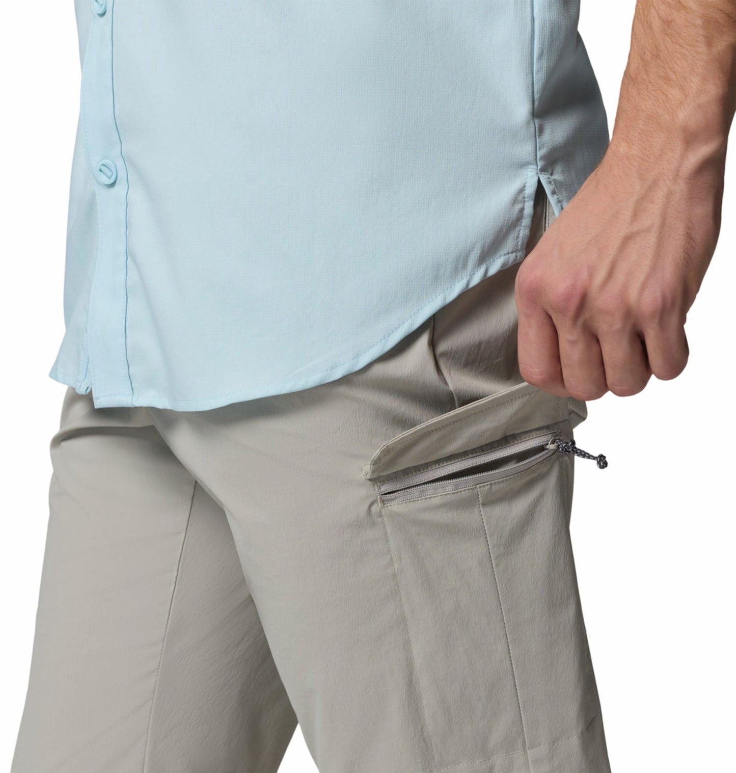 Columbia Men’s Light Grey Omni-Freeze Sharpe Canyon Pants