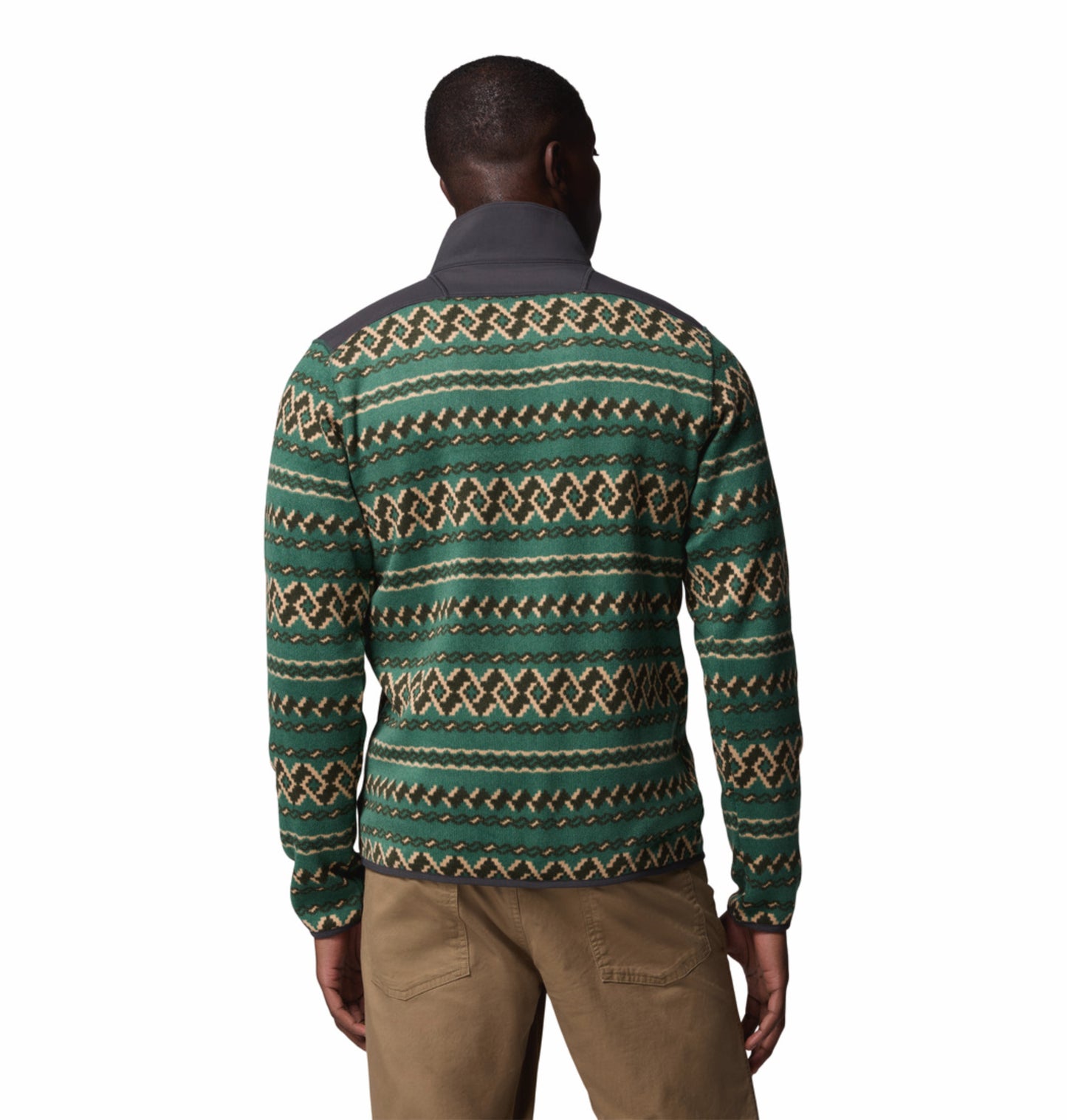 Columbia Men Green Sweater Weather Printed II Fleece