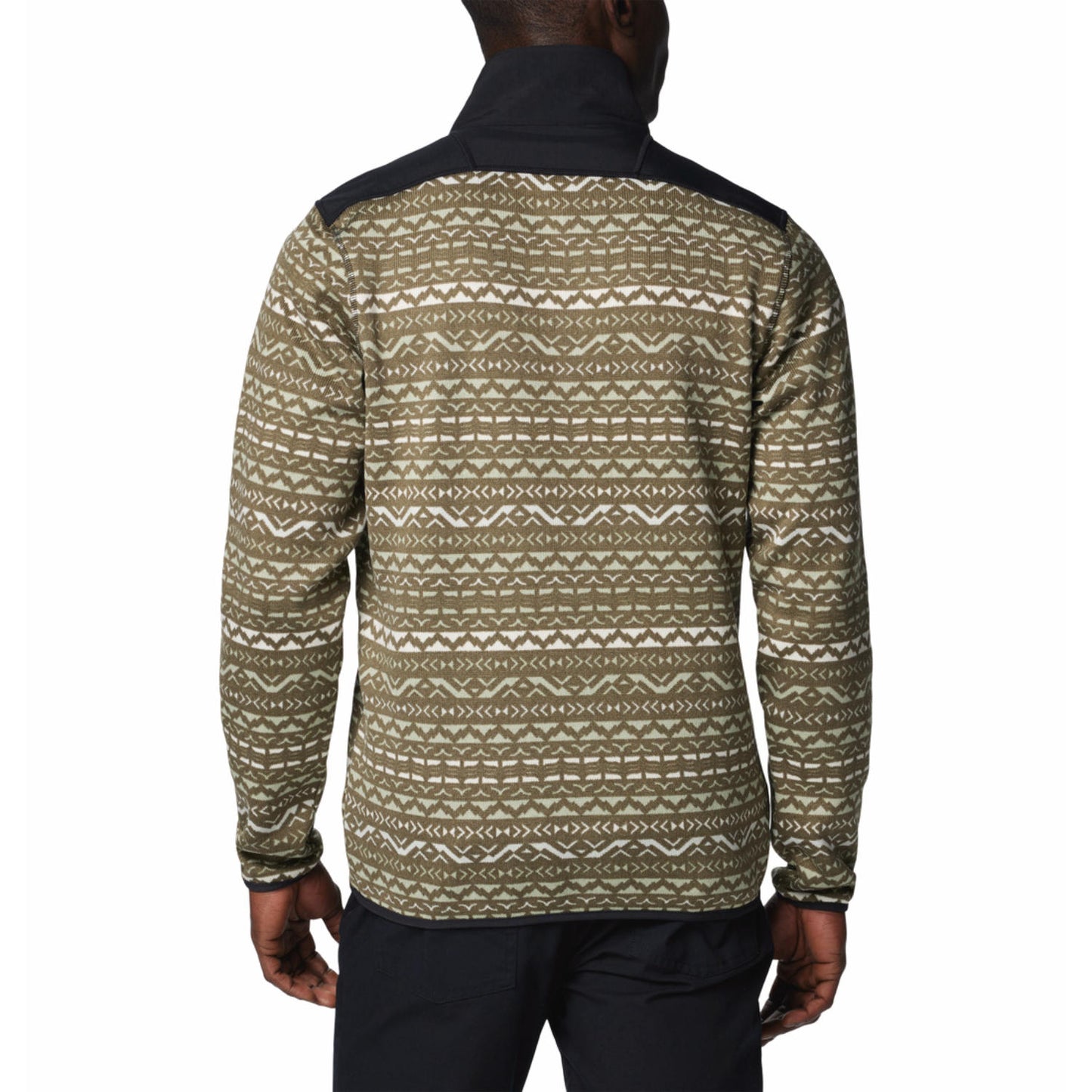 Columbia Men Green Sweater Weather Printed II Fleece