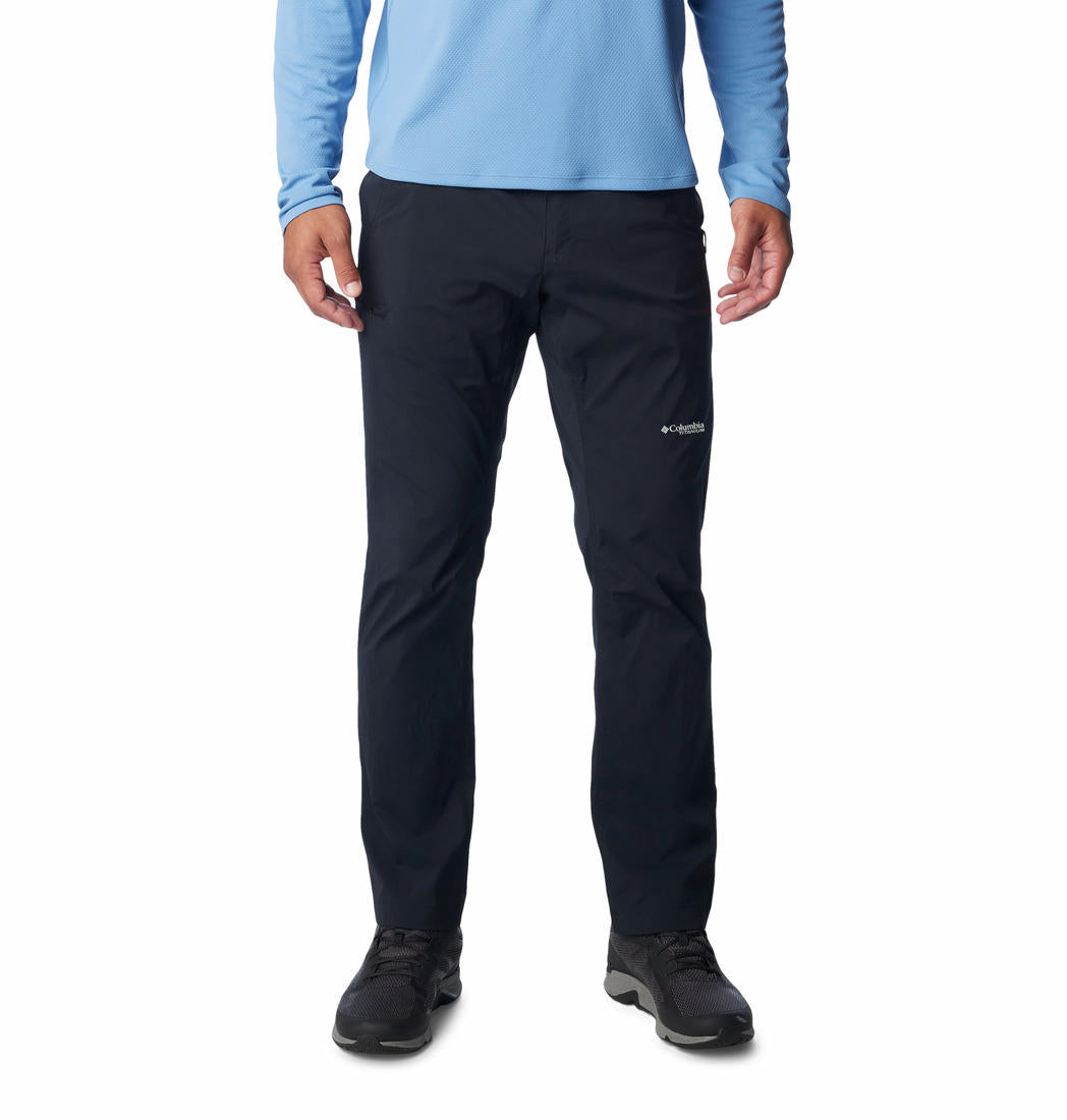 Columbia Men Black Wanoga Lightweight Pant (Sun Protection)