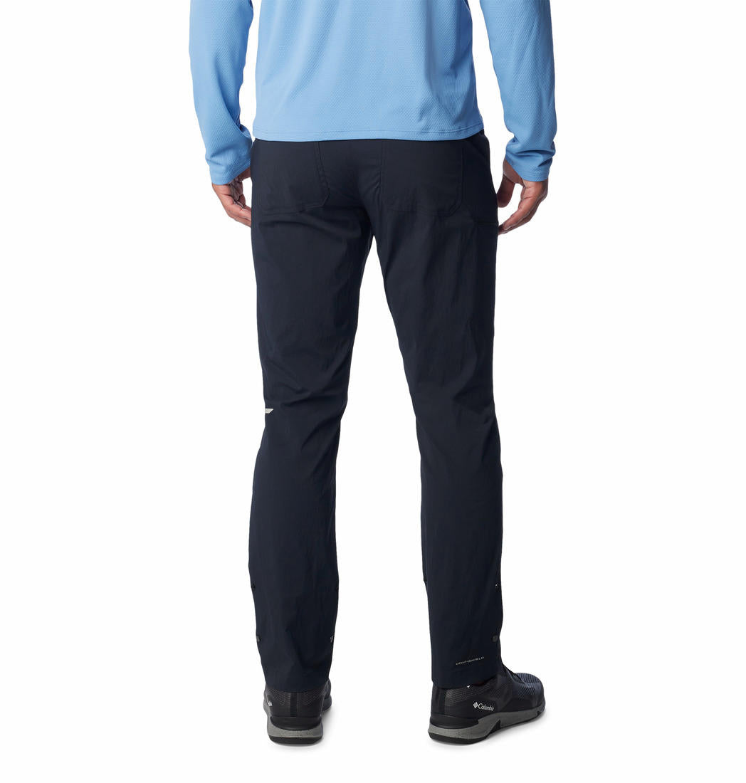 Columbia Men Black Wanoga Lightweight Pant (Sun Protection)