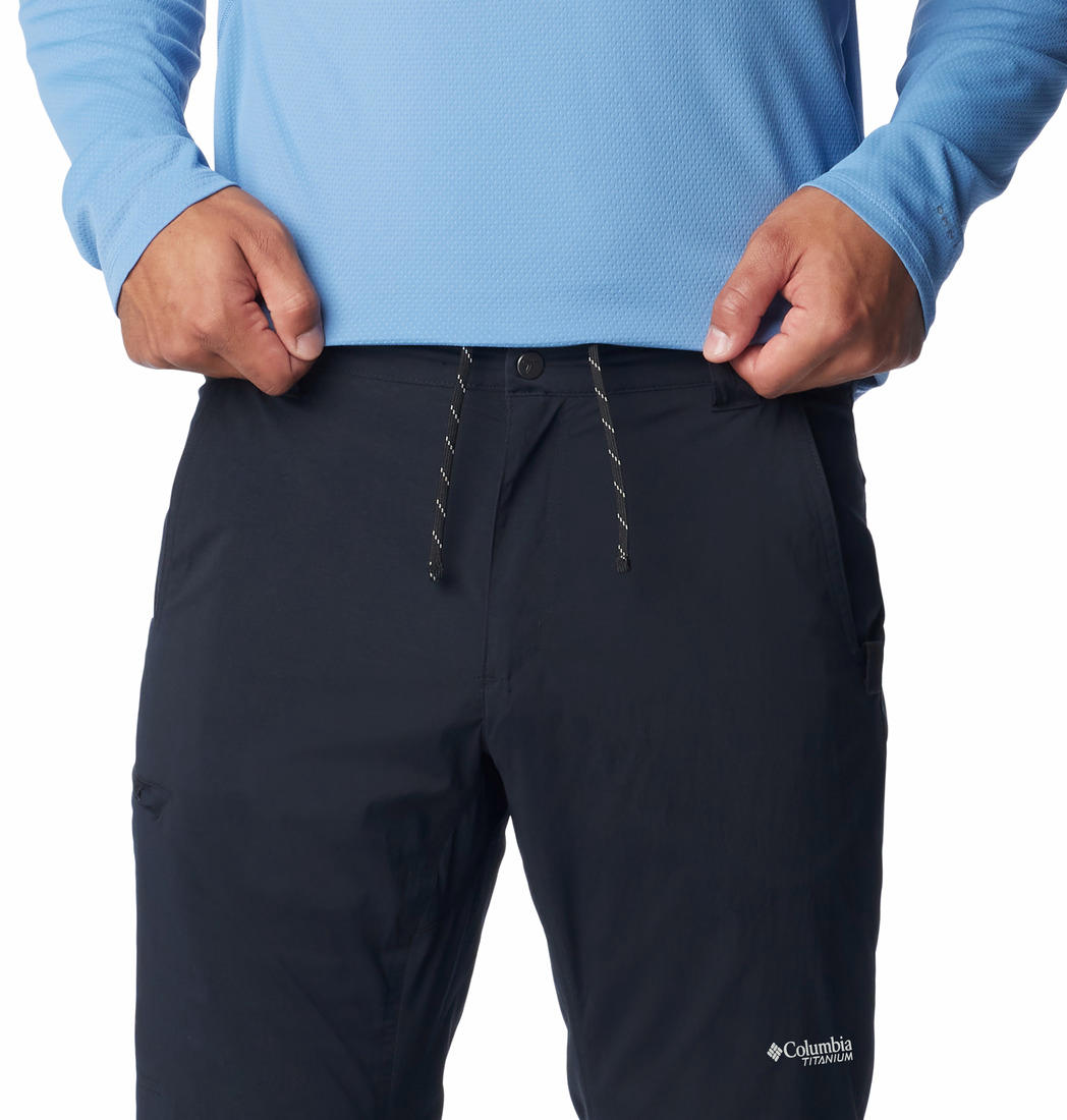 Columbia Men Black Wanoga Lightweight Pant (Sun Protection)