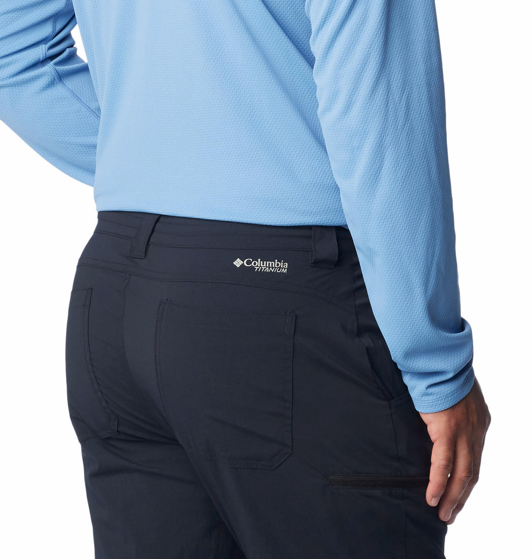 Columbia Men Black Wanoga Lightweight Pant (Sun Protection)
