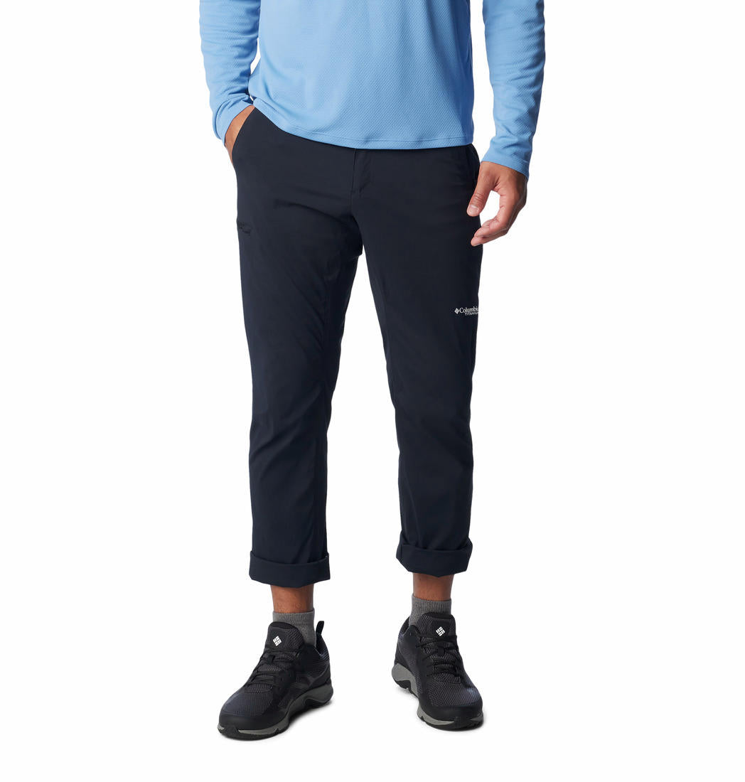 Columbia Men Black Wanoga Lightweight Pant (Sun Protection)