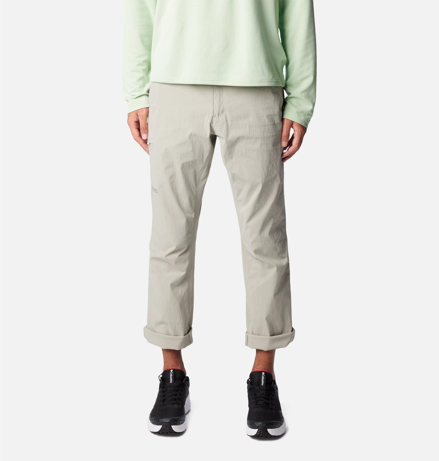 Columbia Men Grey Wanoga Lightweight Pant (Sun Protection)