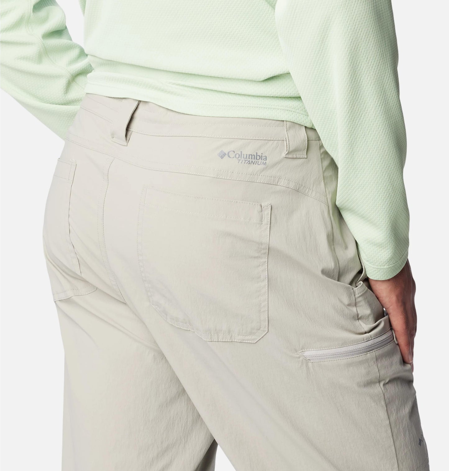 Columbia Men Grey Wanoga Lightweight Pant (Sun Protection)