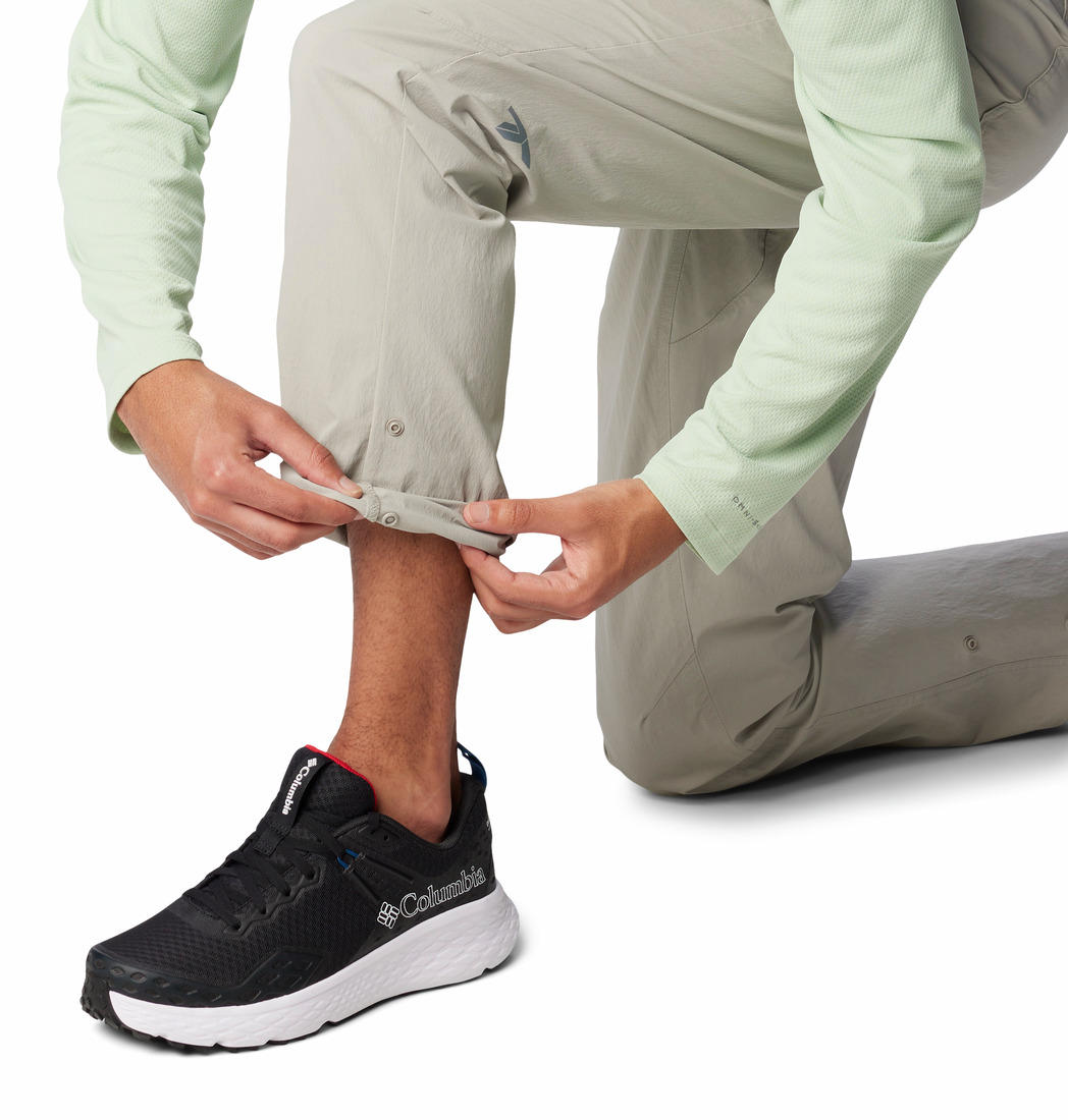 Columbia Men Grey Wanoga Lightweight Pant (Sun Protection)