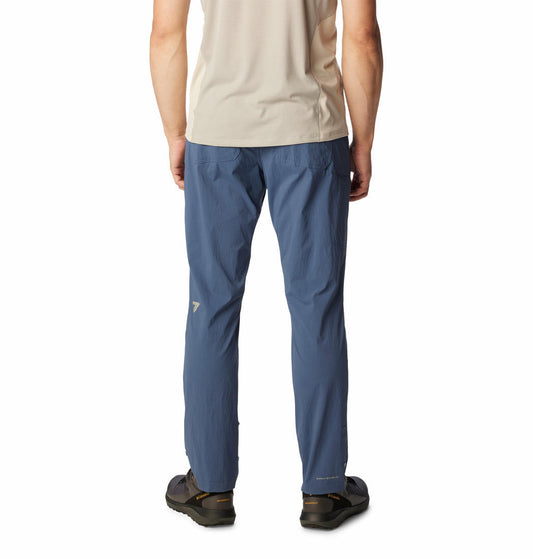 Columbia Men Blue Wanoga Lightweight Pant (Sun Protection)