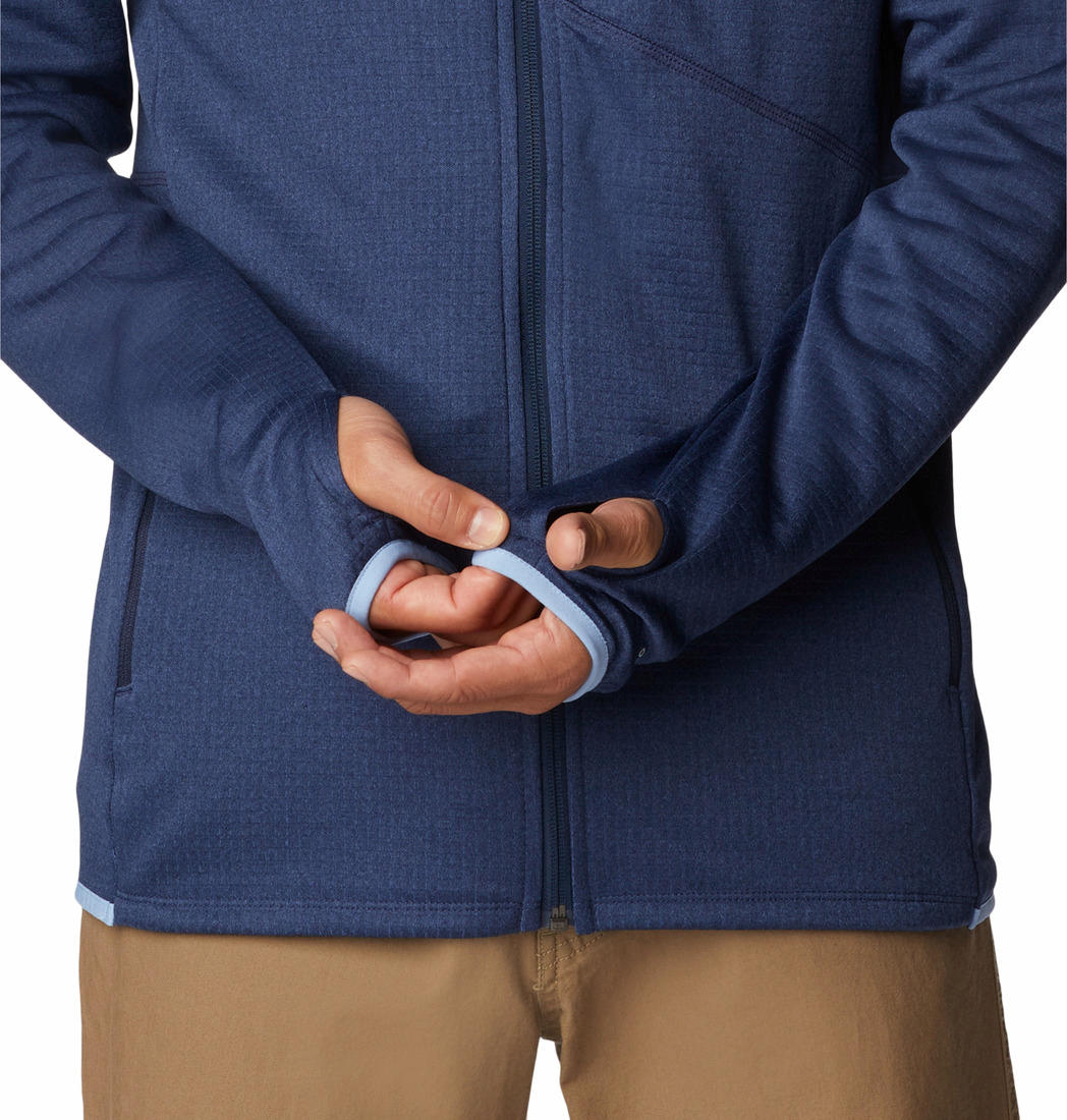 Columbia Men Blue Park View Fleece Full Zip Hoodie