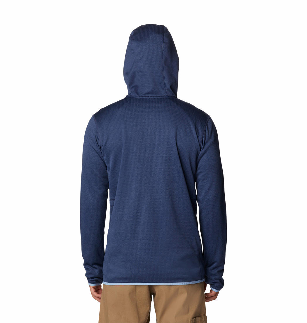 Columbia Men Blue Park View Fleece Full Zip Hoodie