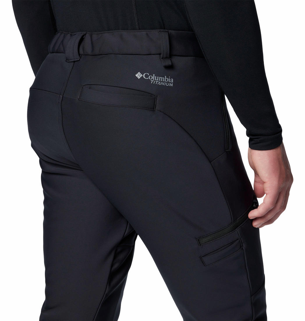 Columbia Men Black Vast Canyon Softshell Pant