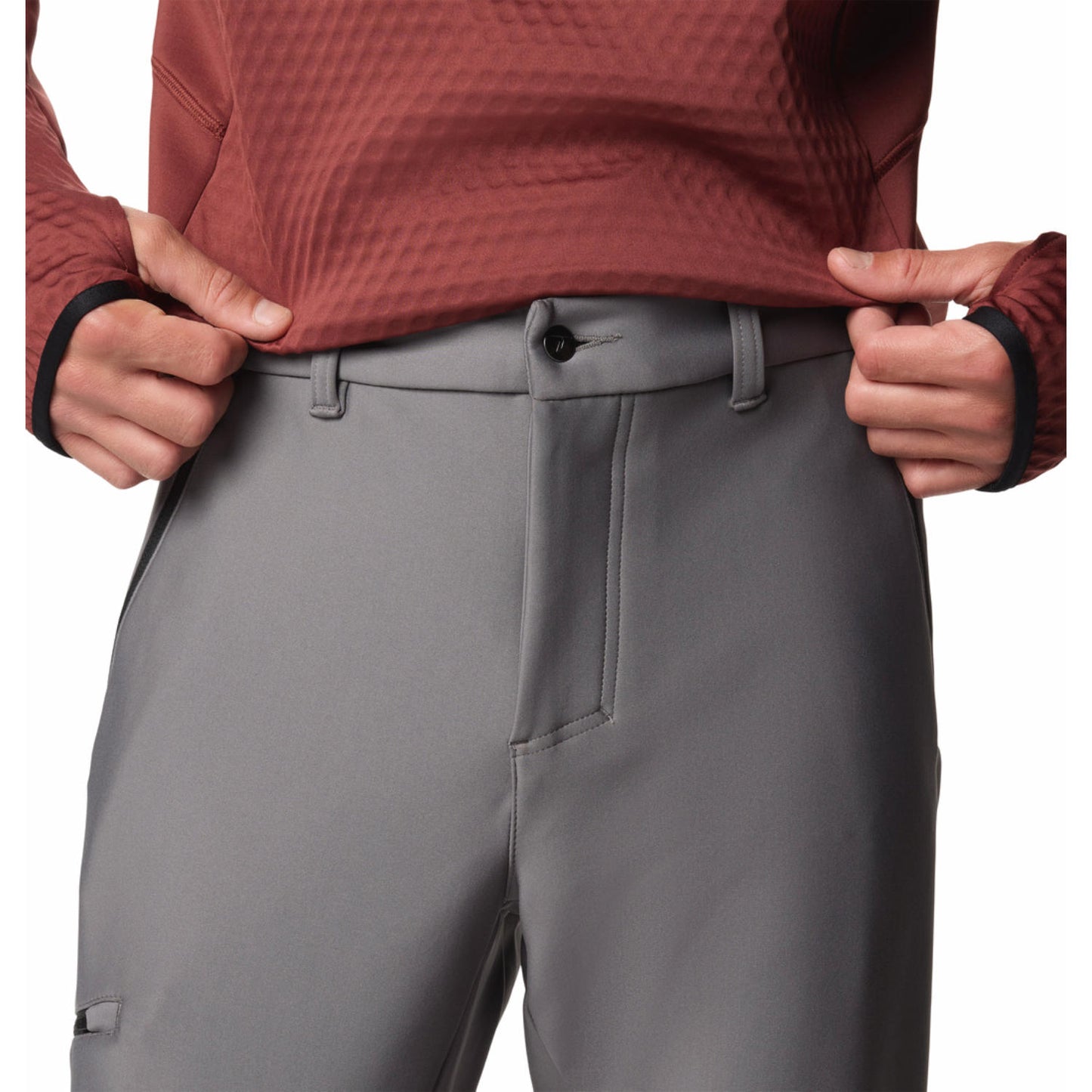 Columbia Men Grey Vast Canyon Softshell Pant