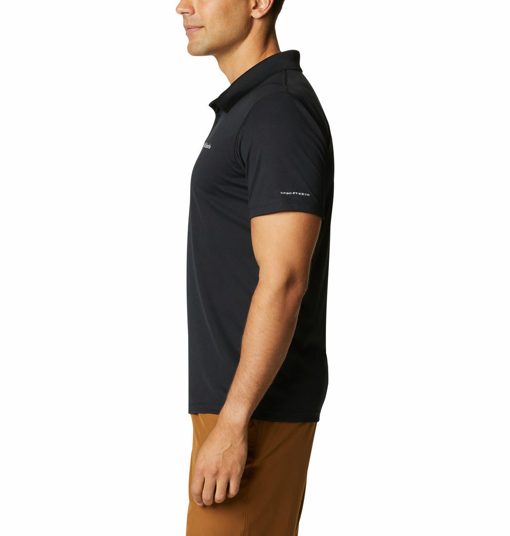 Columbia Men Black Zero Rules Polo Shirt (Sun Protection)