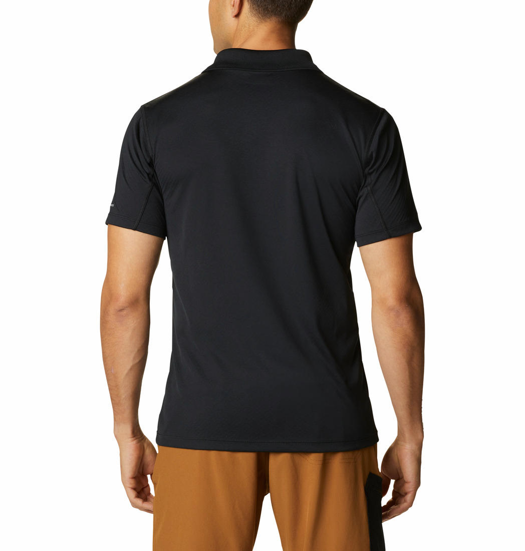Columbia Men Black Zero Rules Polo Shirt (Sun Protection)
