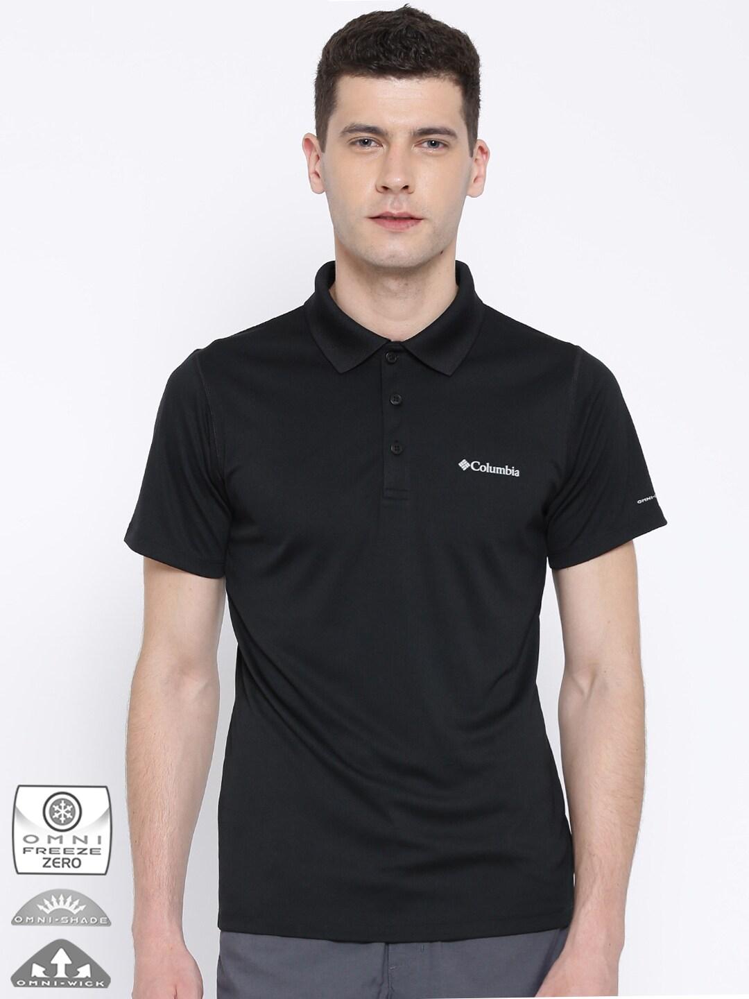 Columbia Men Black Zero Rules Polo Shirt (Sun Protection)