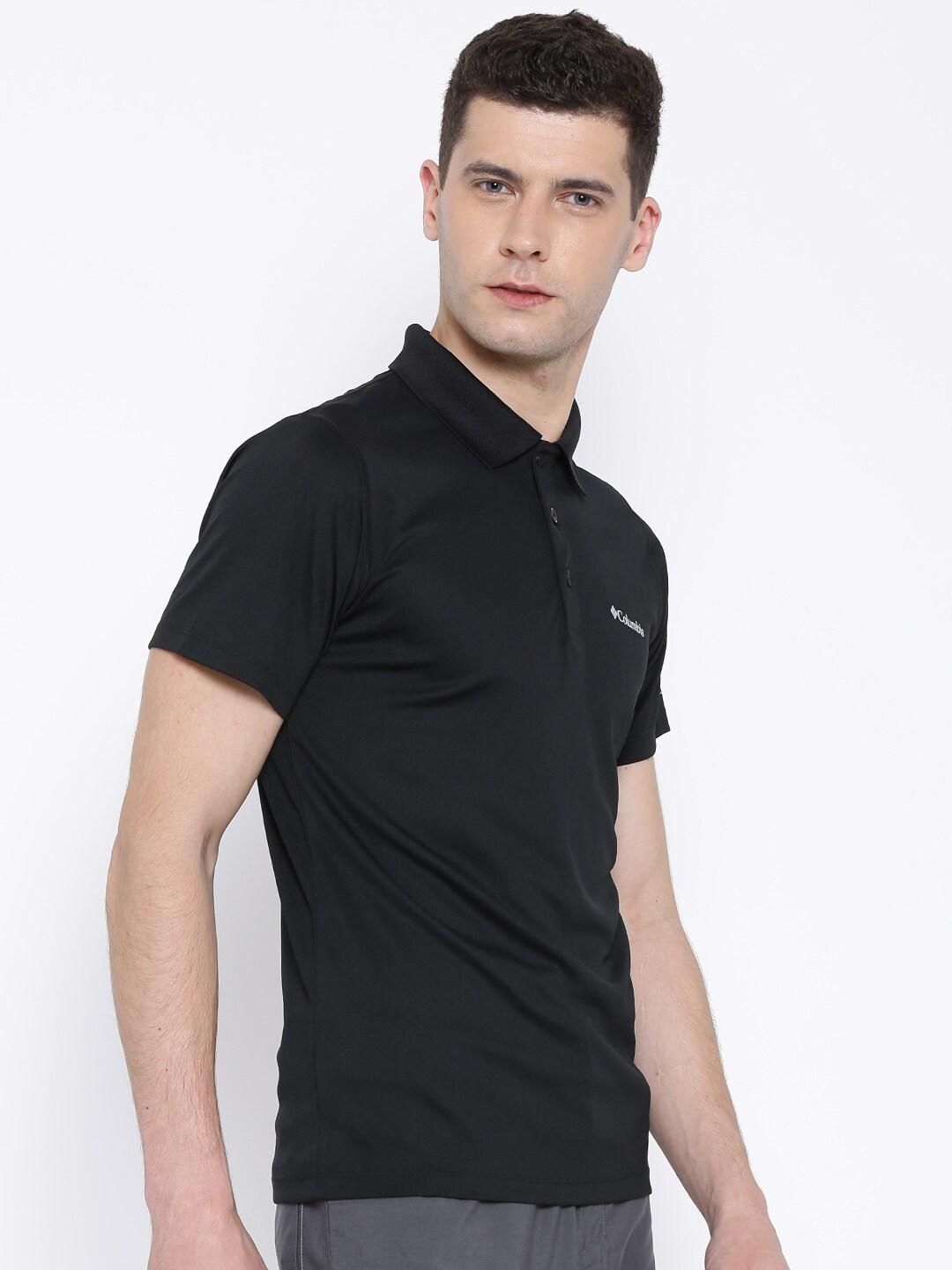 Columbia Men Black Zero Rules Polo Shirt (Sun Protection)