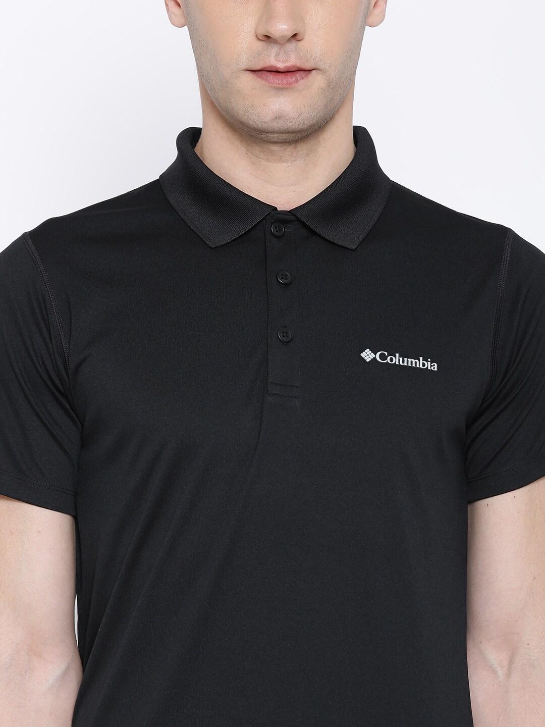 Columbia Men Black Zero Rules Polo Shirt (Sun Protection)