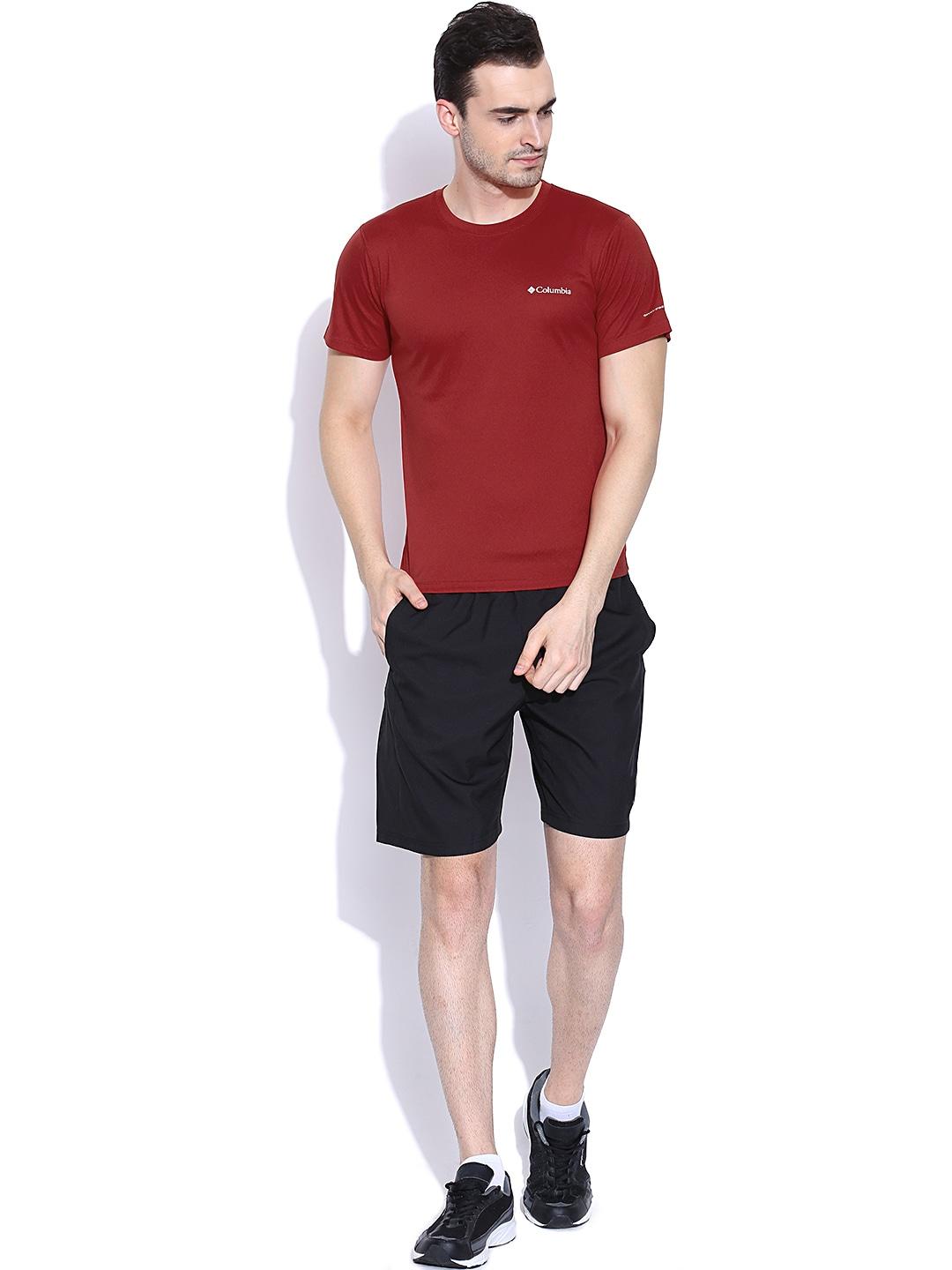 Columbia Men Red Zero Rules Short Sleeve Shirt (Sun Protection)