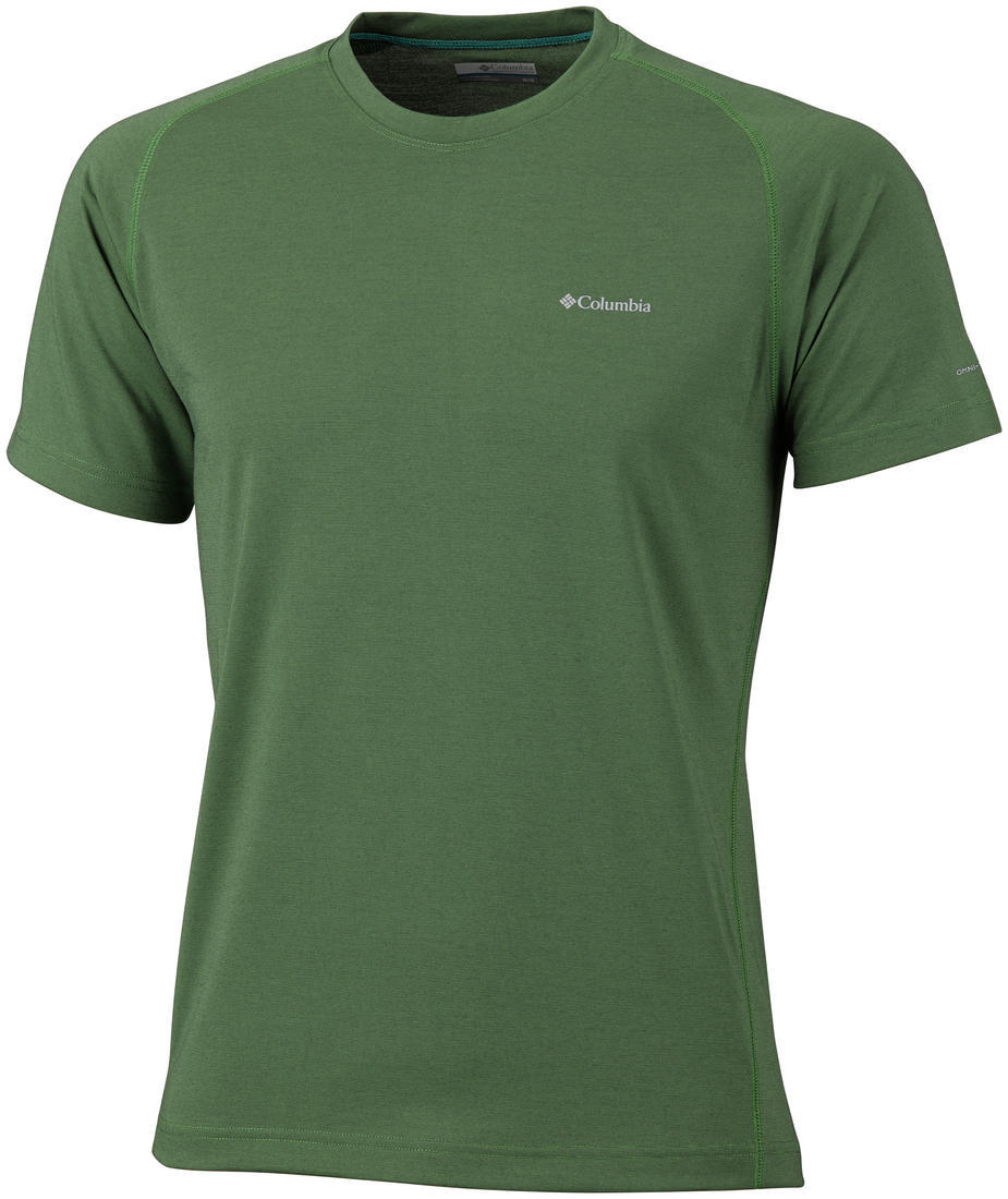 Columbia Men Green Omni-Wick Mountain Tech III Tshirt