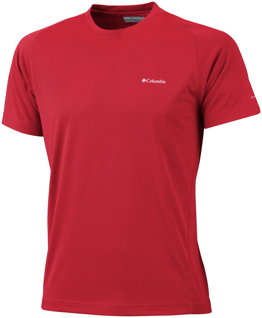 Columbia Men Red Mountain Tech III Short Sleeve Crew (Sun Protection)