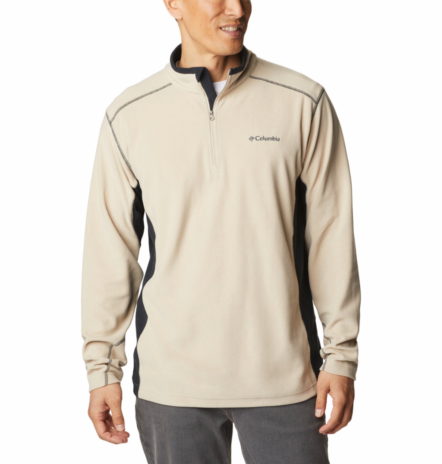 Columbia Men Beige Klamath Range II Pullover